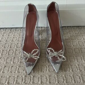 Rosie Glass Pointed Toe Pump 
Amina Muaddi